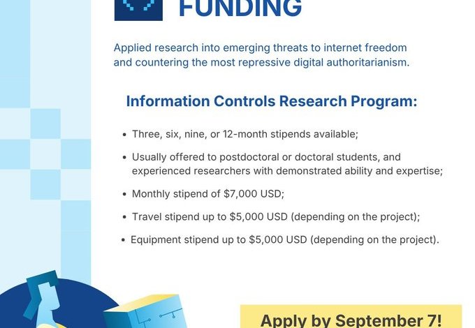 open-technology-fund-information-controls-research-program-2026-opens-applications-for-internet-freedom-researchers open-technology-fund-information-controls-research-program-2026-opens-applications-for-internet-freedom-researchers
