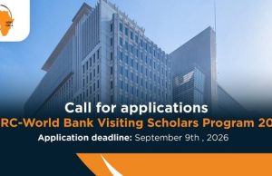 AERC-World Bank Visiting Scholars Program 2026/2027 aerc-world-bank-visiting-scholars-program-2026/2027