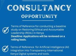 Transparency International Kenya Announces Two Consultancy Opportunities to Support Ethical Leadership and Digital Transformation – Apply before 14 August 2026 transparency-international-kenya-announces-two-consultancy-opportunities-to-support-ethical-leadership-and-digital-transformation-–-apply-before-14-august-2026