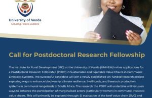 University of Venda Opens Call for Postdoctoral Research Fellowships for Emerging Researchers – Apply by 19 August 2026 university-of-venda-opens-call-for-postdoctoral-research-fellowships-for-emerging-researchers-–-apply-by-19-august-2026