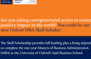 Oxford Skoll Scholarship 2027 Offers Full Funding for Social Entrepreneurs Pursuing an MBA oxford-skoll-scholarship-2027-offers-full-funding-for-social-entrepreneurs-pursuing-an-mba