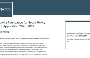 Horowitz Foundation Opens Applications for 2026–2027 Social Policy Research Grants horowitz-foundation-opens-applications-for-2026–2027-social-policy-research-grants