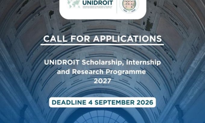 international-institute-for-the-unification-of-private-law-(unidroit)-announces-2027-research-scholarship-programme-for-global-scholars