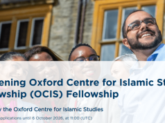 Chevening Oxford Centre for Islamic Studies Fellowship 2026–2027 Opens Applications chevening-oxford-centre-for-islamic-studies-fellowship-2026–2027-opens-applications