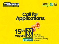 Africa Factchecking Fellowship Cameroon 2026 africa-factchecking-fellowship-cameroon-2026