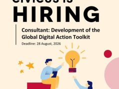 CIVICUS Seeks Consultant to Develop Global Digital Action Toolkit – Apply By 28 August 2026 civicus-seeks-consultant-to-develop-global-digital-action-toolkit-–-apply-by-28-august-2026