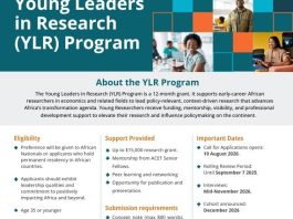 ACET Young Leaders in Research Grant 2027: Applications Open for Early-Career African Researchers acet-young-leaders-in-research-grant-2027:-applications-open-for-early-career-african-researchers