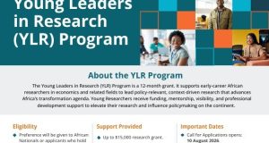 ACET Young Leaders in Research Grant 2027: Applications Open for Early-Career African Researchers acet-young-leaders-in-research-grant-2027:-applications-open-for-early-career-african-researchers