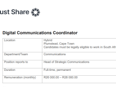 Get Up to R28,000 per month: Apply for the Digital Communications Coordinator Position at Just Share SA in Cape Town get-up-to-r28,000-per-month:-apply-for-the-digital-communications-coordinator-position-at-just-share-sa-in-cape-town