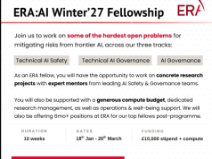 Cambridge ERA:AI Winter 2027 Fellowship Call for Applications With £10,000 Stipend and Full Funding, Visa Support & Tickets all Included cambridge-era:ai-winter-2027-fellowship-call-for-applications-with-10,000-stipend-and-full-funding,-visa-support-&-tickets-all-included