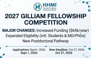 2027 HHMI Gilliam Fellowship Competition Opens With Major Eligibility, Funding and Application Changes 2027-hhmi-gilliam-fellowship-competition-opens-with-major-eligibility,-funding-and-application-changes
