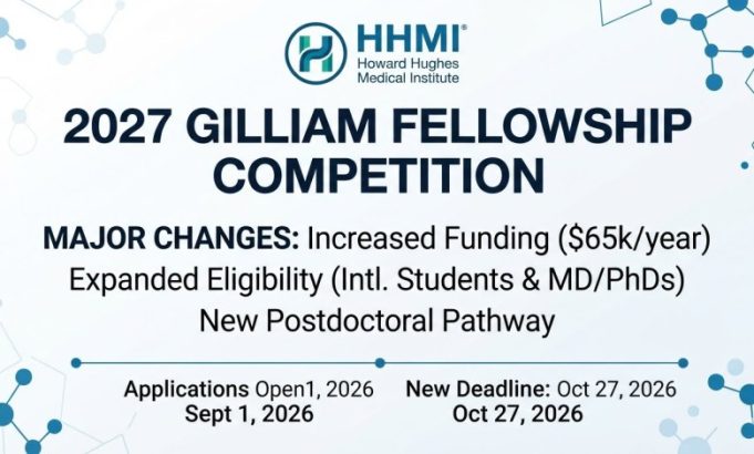 2027-hhmi-gilliam-fellowship-competition-opens-with-major-eligibility,-funding-and-application-changes