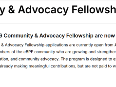eBPF Community & Advocacy Fellowship 2026: Earn $1,500 Monthly to Build Open Source Resources and Grow the Global eBPF Community ebpf-community-&-advocacy-fellowship-2026:-earn-$1,500-monthly-to-build-open-source-resources-and-grow-the-global-ebpf-community