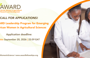 2026 AWARD Leadership Program for Emerging African Women in Agricultural Sciences 2026-award-leadership-program-for-emerging-african-women-in-agricultural-sciences