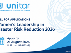 UNITAR Women’s Leadership in Disaster Risk Reduction Training Programme 2026 unitar-women’s-leadership-in-disaster-risk-reduction-training-programme-2026