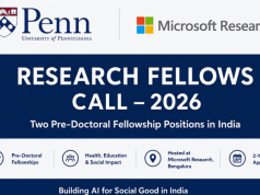 University of Pennsylvania and Microsoft Research India Research Fellows Programme 2026 university-of-pennsylvania-and-microsoft-research-india-research-fellows-programme-2026