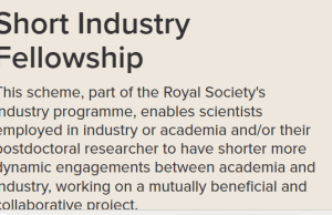 Apply for the Royal Society Short Industry Fellowship 2026: Funded Research Secondments Between UK Academia and Industry apply-for-the-royal-society-short-industry-fellowship-2026:-funded-research-secondments-between-uk-academia-and-industry