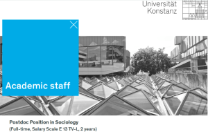 University of Konstanz Postdoctoral Position in Sociology 2026: Full-Time Research Opportunity in Germany university-of-konstanz-postdoctoral-position-in-sociology-2026:-full-time-research-opportunity-in-germany