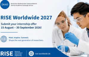 DAAD RISE Worldwide 2027: Call for Internship Offers from Research Institutions daad-rise-worldwide-2027:-call-for-internship-offers-from-research-institutions
