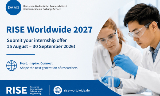 daad-rise-worldwide-2027:-call-for-internship-offers-from-research-institutions