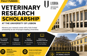 Fully Funded Veterinary Research Scholarship at the University of Lisbon: €1,359 Monthly Grant for International Students fully-funded-veterinary-research-scholarship-at-the-university-of-lisbon:-e1,359-monthly-grant-for-international-students