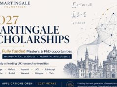 Martingale Foundation Opens Fully Funded 2027 Scholarships for Master’s and PhD Studies in the UK martingale-foundation-opens-fully-funded-2027-scholarships-for-master’s-and-phd-studies-in-the-uk