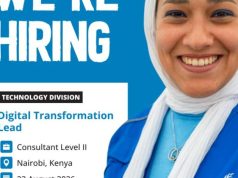 WFP Digital Transformation Lead Consultant 2026: Join the World Food Programme in Nairobi wfp-digital-transformation-lead-consultant-2026:-join-the-world-food-programme-in-nairobi
