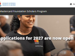 university-of-pretoria-mastercard-foundation-scholars-program-2027-opens-applications