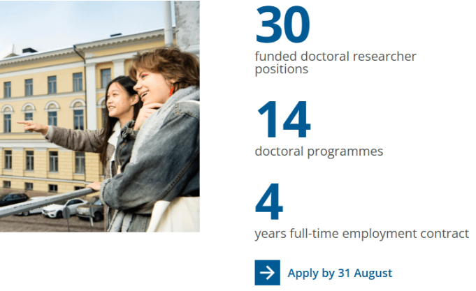 university-of-helsinki-resdoc-project-2027:-30-fully-funded-doctoral-researcher-positions-in-finland