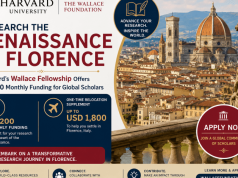 Research the Renaissance in Florence: Harvard’s Wallace Fellowship Offers $5,200 Monthly Funding for Global Scholars: Get One-time Relocation Supplement of up to USD 1,800 research-the-renaissance-in-florence:-harvard’s-wallace-fellowship-offers-$5,200-monthly-funding-for-global-scholars:-get-one-time-relocation-supplement-of-up-to-usd-1,800