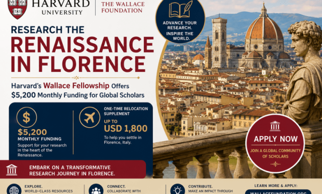 research-the-renaissance-in-florence:-harvard’s-wallace-fellowship-offers-$5,200-monthly-funding-for-global-scholars:-get-one-time-relocation-supplement-of-up-to-usd-1,800 research-the-renaissance-in-florence:-harvard’s-wallace-fellowship-offers-$5,200-monthly-funding-for-global-scholars:-get-one-time-relocation-supplement-of-up-to-usd-1,800