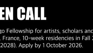 Camargo Fellowship 2027–2028: Fully Supported 10-Week Research Residency in France for Artists, Scholars and Thinkers Worldwide camargo-fellowship-2027–2028:-fully-supported-10-week-research-residency-in-france-for-artists,-scholars-and-thinkers-worldwide
