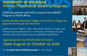 University of Michigan UMAPS Fellowship 2027: Five-Month Research Residency for Early-Career African Faculty university-of-michigan-umaps-fellowship-2027:-five-month-research-residency-for-early-career-african-faculty