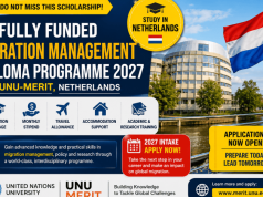 Do not Miss This Scholarship! Fully Funded Migration Management Diploma Programme (MMDP) 2027 at UNU-MERIT in the Netherlands do-not-miss-this-scholarship!-fully-funded-migration-management-diploma-programme-(mmdp)-2027-at-unu-merit-in-the-netherlands