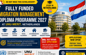 Do not Miss This Scholarship! Fully Funded Migration Management Diploma Programme (MMDP) 2027 at UNU-MERIT in the Netherlands do-not-miss-this-scholarship!-fully-funded-migration-management-diploma-programme-(mmdp)-2027-at-unu-merit-in-the-netherlands