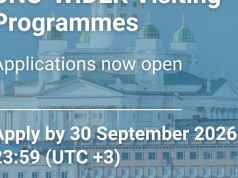 UNU-WIDER Visiting PhD Fellowship 2026: Fully Supported Research Opportunity in Finland unu-wider-visiting-phd-fellowship-2026:-fully-supported-research-opportunity-in-finland
