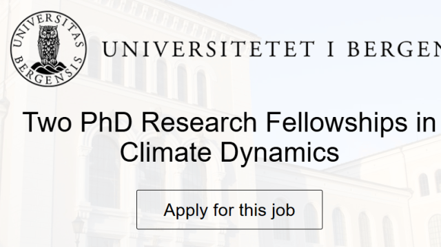 joinn-the-university-of-bergen:-2-phd-research-fellowships-in-climate-dynamics-2026|-earn-nok-593,700-and-research-tropical-pacific-climate-change