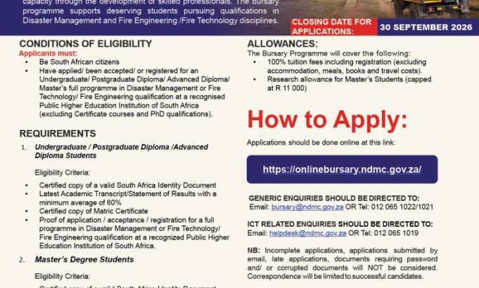 ndmc-2027-external-bursary-programme-opens-for-south-african-students ndmc-2027-external-bursary-programme-opens-for-south-african-students