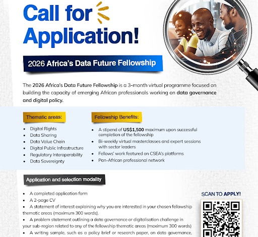 csea-africa’s-data-future-fellowship-2026:-3-month-virtual-fellowship-offering-up-to-us$1,500 csea-africa’s-data-future-fellowship-2026:-3-month-virtual-fellowship-offering-up-to-us$1,500
