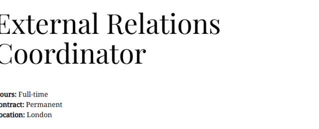 iiss-external-relations-coordinator-job-2026:-permanent-opportunity-in-london,-uk