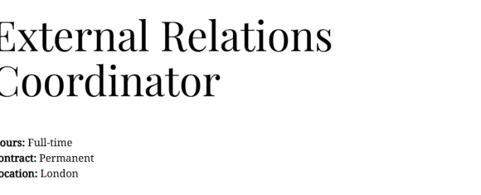 iiss-external-relations-coordinator-job-2026:-permanent-opportunity-in-london,-uk