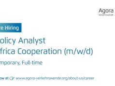 Agora Verkehrswende is Hiring a Policy Analyst Africa Cooperation: Job 2026 in Berlin agora-verkehrswende-is-hiring-a-policy-analyst-africa-cooperation:-job-2026-in-berlin