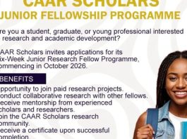 apply-for-the-caar-scholars-junior-research-fellow-programme-2026:-six-week-research-fellowship-for-students,-graduates-and-young-professionals