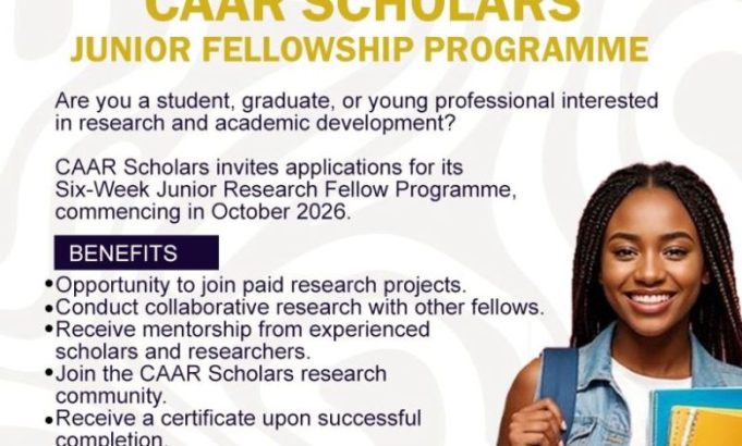 apply-for-the-caar-scholars-junior-research-fellow-programme-2026:-six-week-research-fellowship-for-students,-graduates-and-young-professionals