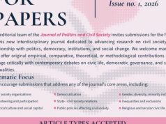 Journal of Politics and Civil Society Call for Papers 2026 journal-of-politics-and-civil-society-call-for-papers-2026