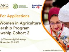AWARD Women in Agriculture Leadership Program 2026–2027 | Fellowship for African Women Scientists award-women-in-agriculture-leadership-program-2026–2027-|-fellowship-for-african-women-scientists