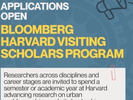 bloomberg-harvard-visiting-scholars-program-2027:-research-residency-at-harvard-university