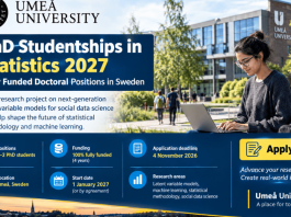 fully-funded-doctoral-positions-in-sweden:-apply-for-the-umea-university-phd-studentships-in-statistics-2027