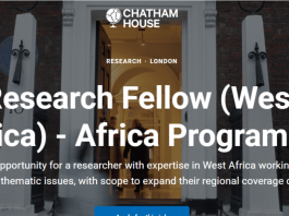 chatham-house-research-fellow-job-2026:-apply-for-45,000-west-africa-research-role-in-london