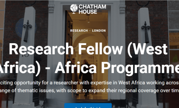 chatham-house-research-fellow-job-2026:-apply-for-45,000-west-africa-research-role-in-london